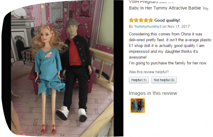 Barbie-embarazada-en-familia