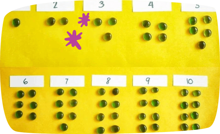 juegos-montessori-caseros-con-canicas