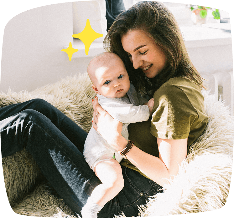 juegos-para-bebés-recién-nacidos-madre con bebe