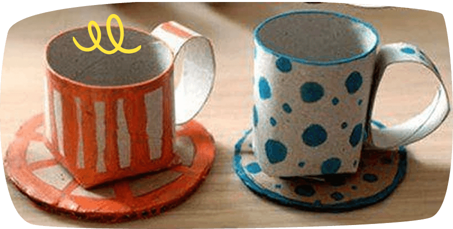 manualidades-con-tubos-de-cartón-para-niños-tazas