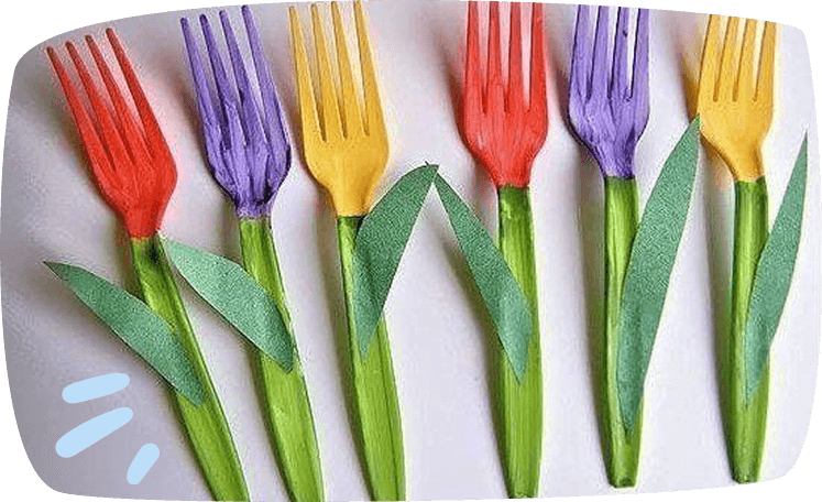 fork tulips
